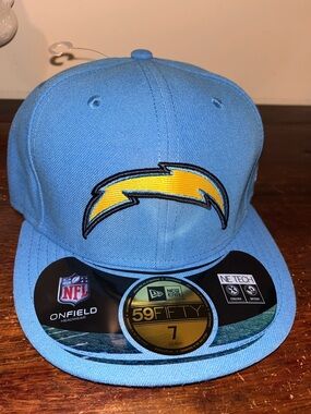 New Era La San Diego Chargers Bolt Powder Blue NFL Football cap hat 7 B